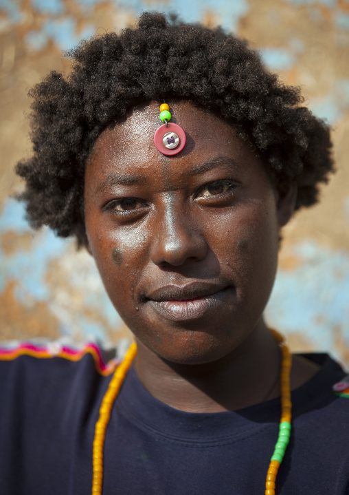 Darashe tribe woman with traditional hairstyle, Omo valley, Ethiopia