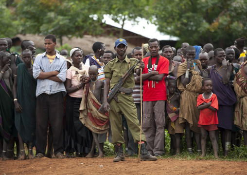 Suri tribe people, Kibish, Omo valley, Ethiopia