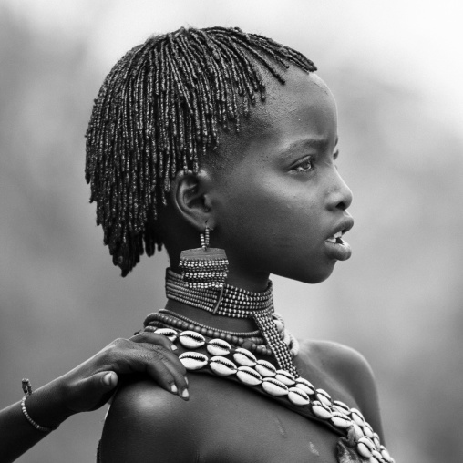 Hamer Girl During Bull Jumping Ceremony, Turmi, Omo Valley, Ethiopia