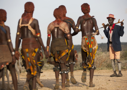 Hamer Tribe Women During Bull Jumping Ceremony, Turmi, Omo Valley, Ethiopia