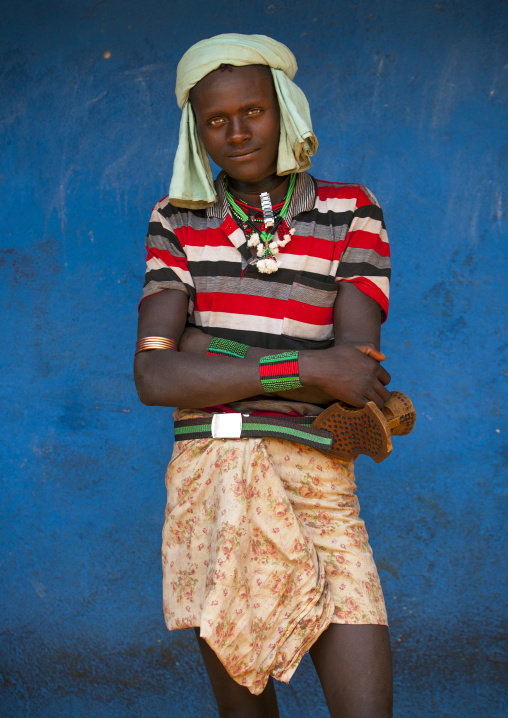 Hamer Tribe Man, Dimeka, Ommo Valley, Ethiopia