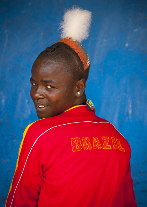 Hamer Tribe Man, Dimeka, Ommo Valley, Ethiopia