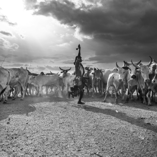 Hamar Tribe Women Dancing During Bull Jumping Ceremony, Turmi, Omo Valley, Ethiopia