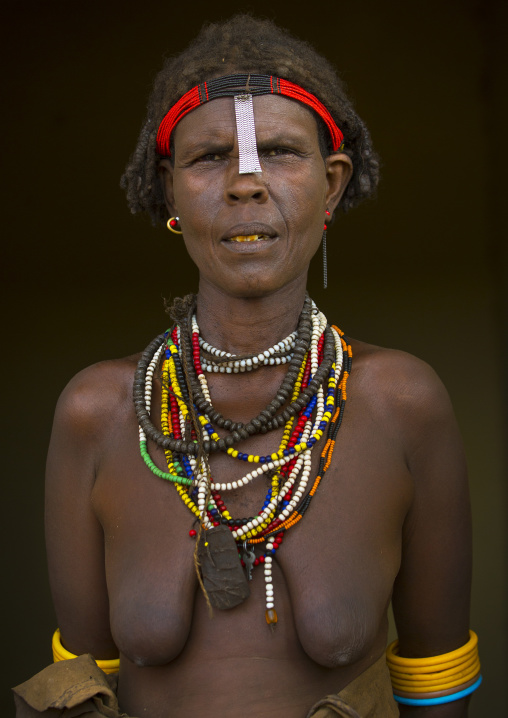 Dassanech Tribe Woman, Omorate, Omo Valley, Ethiopia