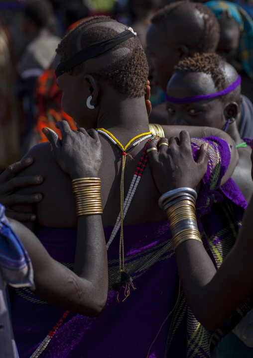 Bodi Tribe People Celebrating The Kael Ceremony, Hana Mursi, Omo Valley, Ethiopia