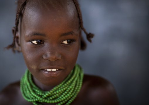 Dassanech Tribe Girl, Omorate, Omo Valley, Ethiopia