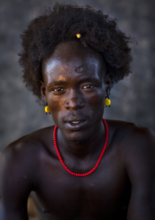 Dassanech Tribe Man, Omorate, Omo Valley, Ethiopia