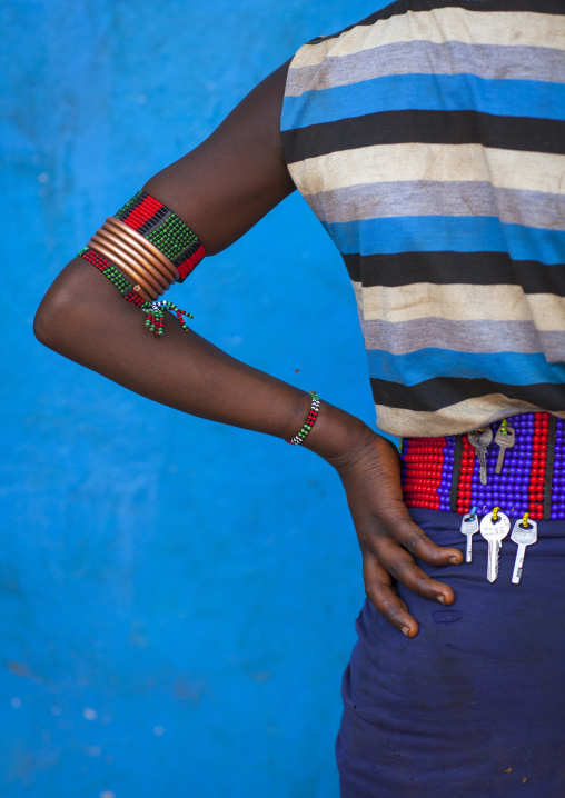 Back Of A Hamer Woman, Dimeka, Omo Valley, Ethiopia