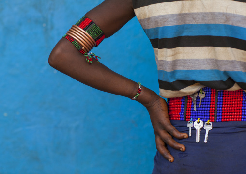 Back Of A Hamer Woman, Dimeka, Omo Valley, Ethiopia