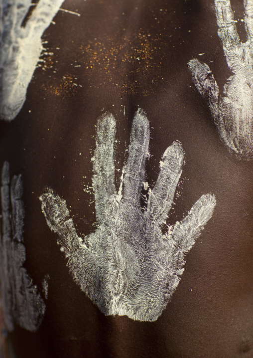 Bashada Tribe Man With Body Painting, Dimeka, Omo Valley, Ethiopia