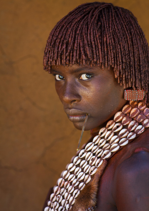 Hamer Tribe Woman, Turmi, Omo Valley, Ethiopia