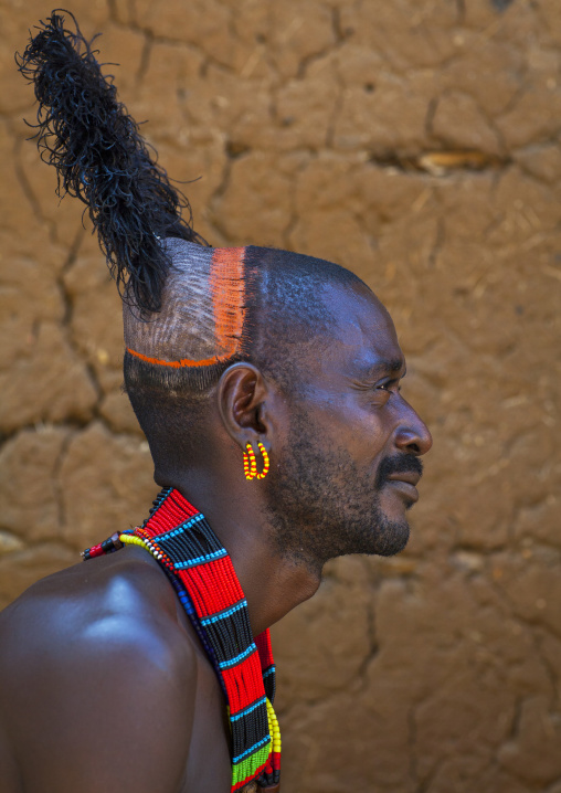 Hamer Tribe Man With Ostrich Feather, Turmi, Omo Valley, Ethiopia