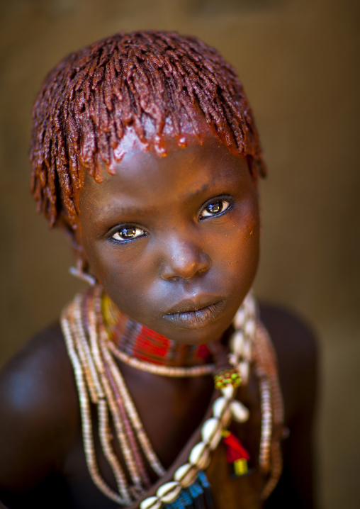 Hamer Tribe Girl, Turmi, Omo Valley, Ethiopia