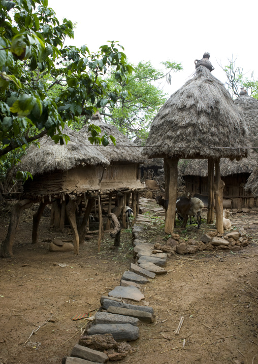 Square In Konso Village, Omo Valley, Ethiopia