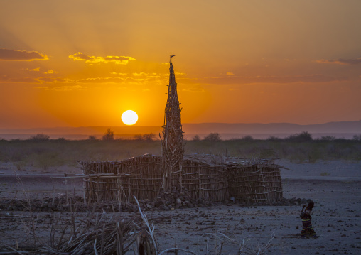 Mosque made of wood, Assaita, Afar regional state, Ethiopia