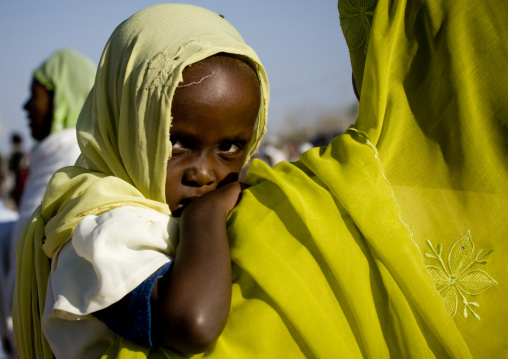 Kid at aid el kebir celebration, Assaita, Afar regional state, Ethiopia