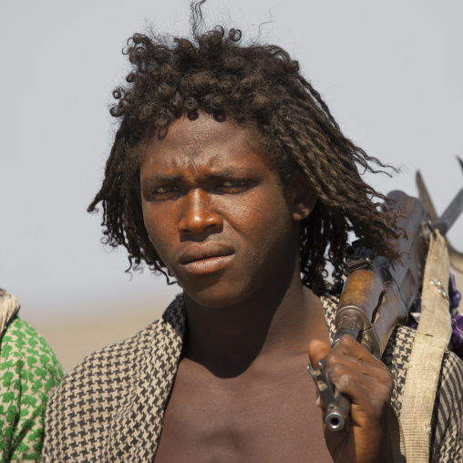 Afar tribe warrior, Assaita, Afar regional state, Ethiopia