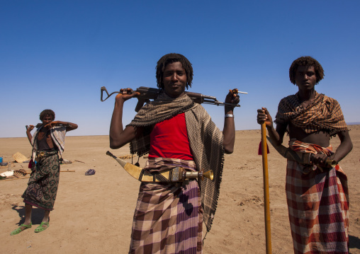 Afar tribe warriors, Assaita, Afar regional state, Ethiopia