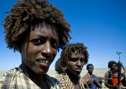 Afar tribe warriors, Assaita, Afar regional state, Ethiopia