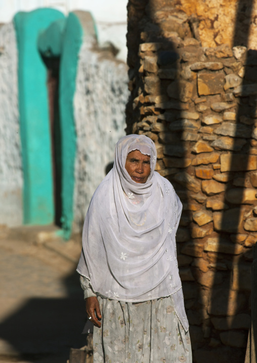 Woman Walking In The Street, Harar, Ethiopia