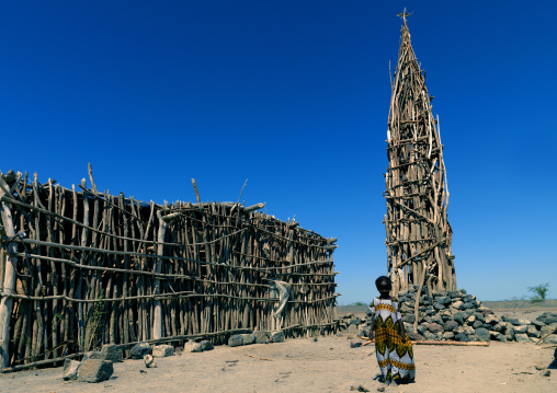 Mosque made of wood, Assaita, Afar regional state, Ethiopia