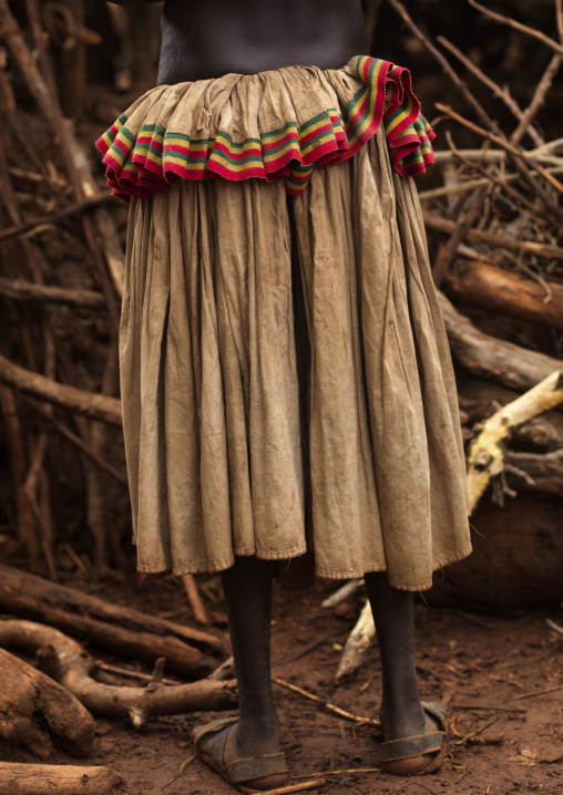 Traditional Konso Tribe Skirt, Omo Valley, Ethiopia