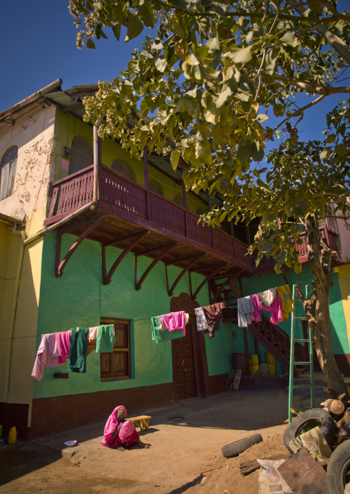 House With Balcony In Old Town, Harar, Ethiopia