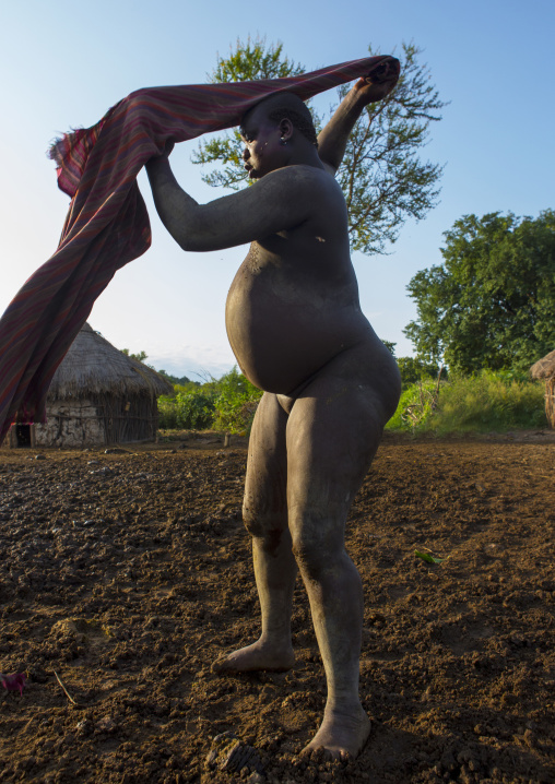 Bodi Tribe Man Preparing For Kael New Year Ceremony, Hana Mursi, Omo Valley, Ethiopia