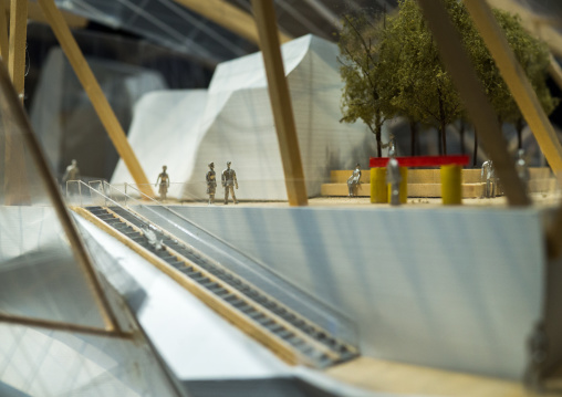 Louis Vuitton Foundation Model By Frank Gehry, Bois De Boulogne, Paris, France