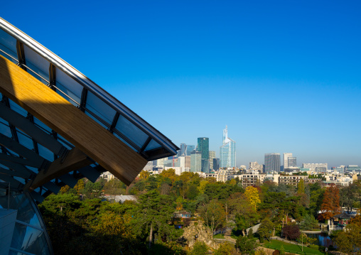 Bois De Boulogne View From Louis Vuitton Foundation, Bois De Boulogne, Paris, France