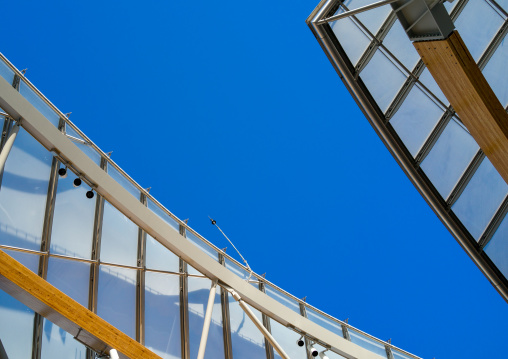 Detail Of Glass Sails Of The Louis Vuitton Foundation Museum Built By Frank Gehry, Bois De Boulogne, Paris, France