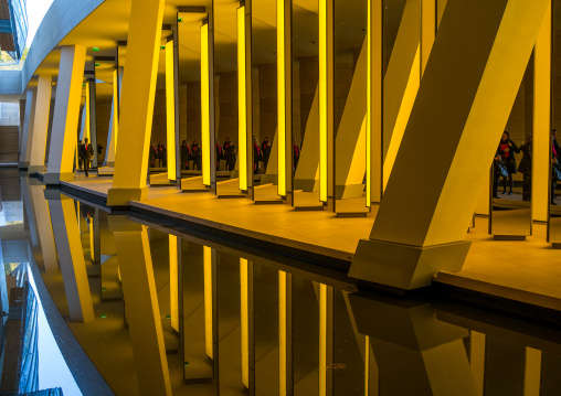 Inside The Horizon Piece By Danish Icelandic Artist Olafur Eliasson In Louis Vuitton Foundation, Bois De Boulogne, Paris, France