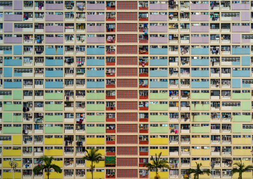 Choi hung rainbow building, Kowloon, Hong Kong, China