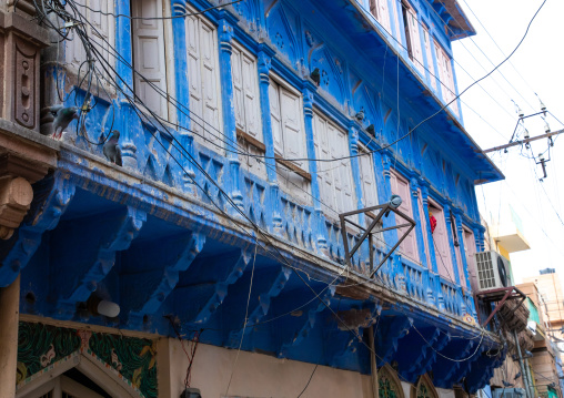 Old blue house of a brahmin, Rajasthan, Jodhpur, India