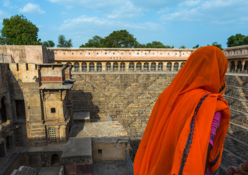 Rajasthani women in Chand Baori stepwell, Rajasthan, Abhaneri, India