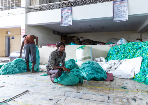 Indian workers in Salim's paper handmade paper factory, Rajasthan, Sanganer, India