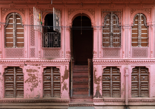 Beautiful haveli in the old city, Rajasthan, Bikaner, India