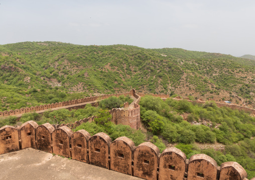 Jaigarh fort remparts, Rajasthan, Amer, India