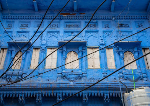 Old blue house of a brahmin, Rajasthan, Jodhpur, India