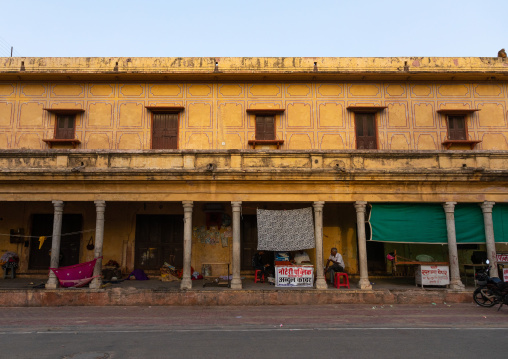 Old historic building in the city center, Rajasthan, Jaipur, India