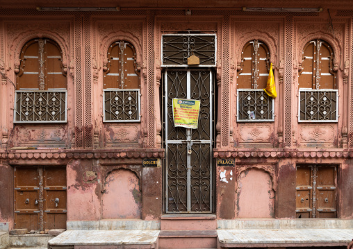 Beautiful haveli in the old city, Rajasthan, Bikaner, India