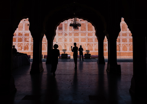 City palace Sarvato Bhadra courtyard, Rajasthan, Jaipur, India