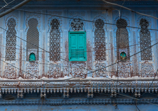 Old blue house of a brahmin, Rajasthan, Jodhpur, India