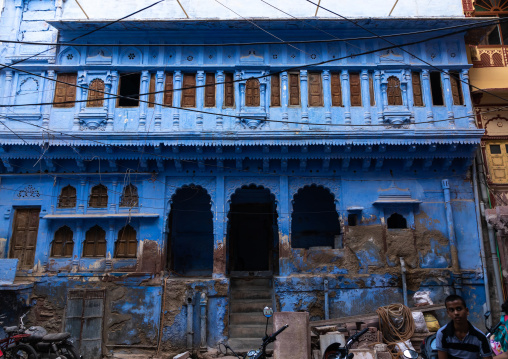 Old blue house of a brahmin, Rajasthan, Jodhpur, India