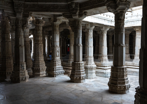 Jain Tirthankar marble temple, Rajasthan, Ranakpur, India