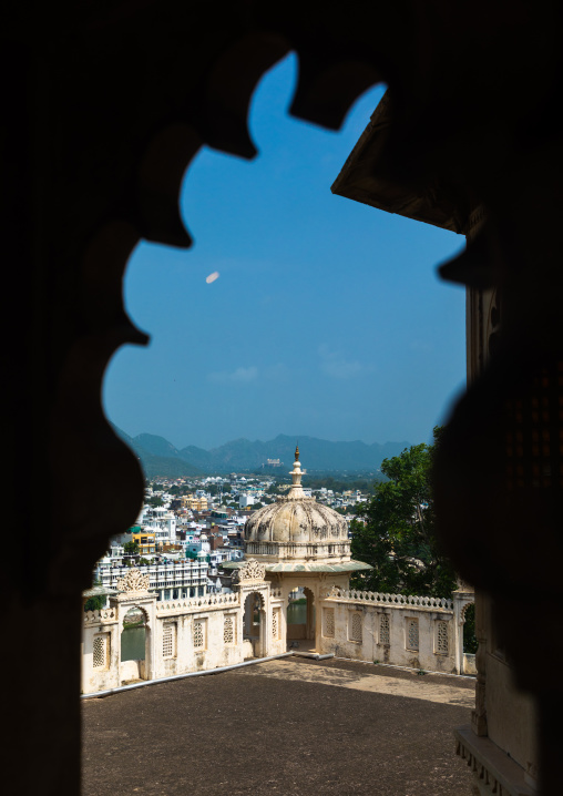 City view from the city palace, Rajasthan, Udaipur, India