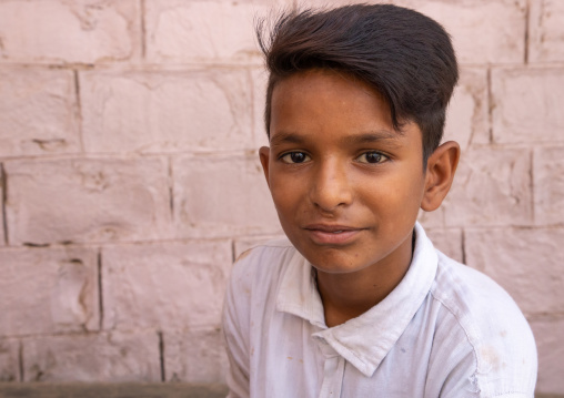 Portrait of a rajasthani boy, Rajasthan, Jaisalmer, India