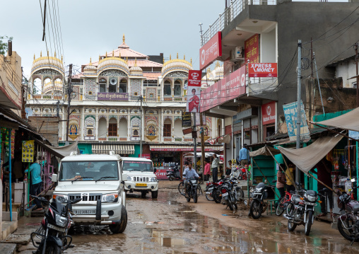 Old haveli in a village, Rajasthan, Laxmangarh, India