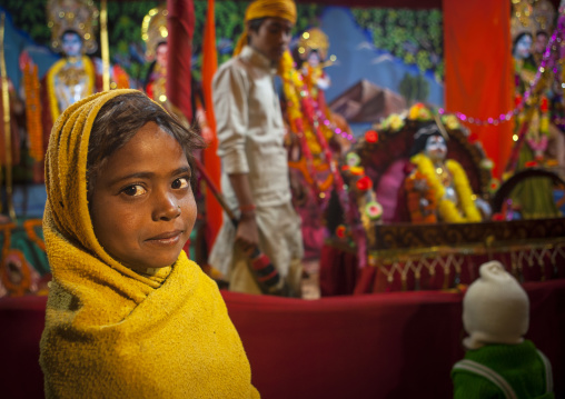 Kid In Maha Kumbh Mela, Allahabad, India