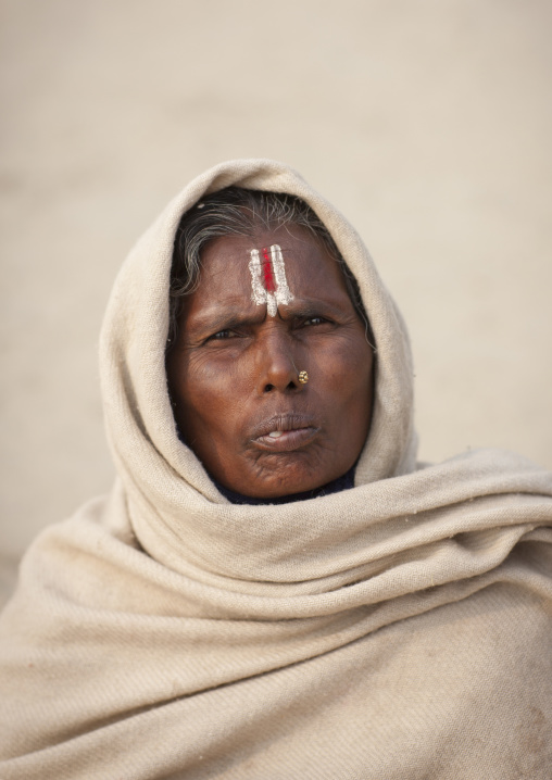 Pilgrim At Maha Kumbh Mela, Allahabad, India